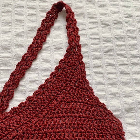 Dark Red Boho Bra Top Garage - XS - Picture 2 of 6